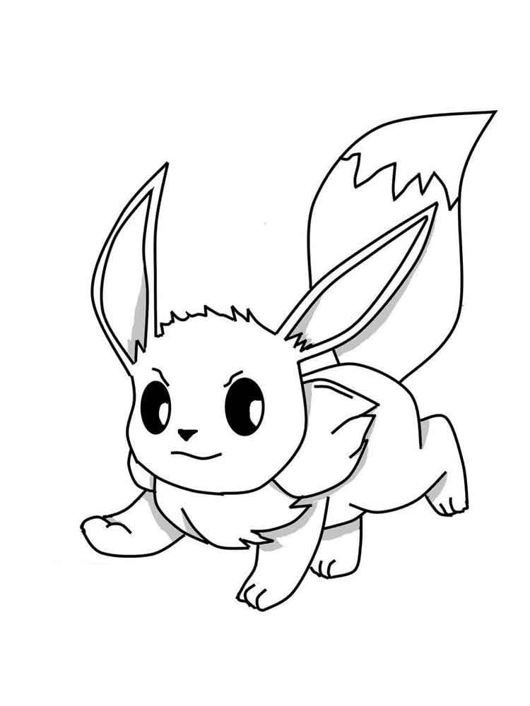 Desenhos de Eevee para colorir