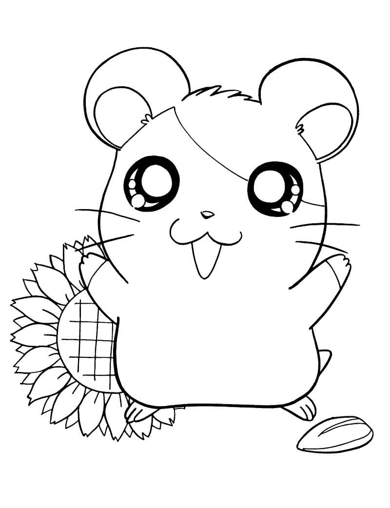 Desenho de Feliz Hamtaro 1 para colorir