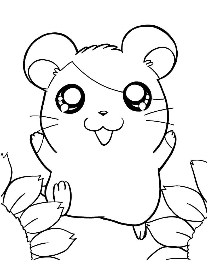 Desenho deFeliz Hamtaro 2 para colorir