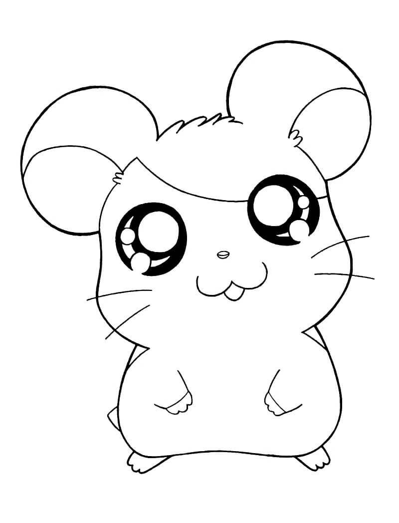 Desenho de Feliz Hamtaro 5 para colorir