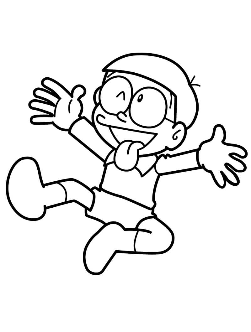 Desenho deFeliz Nobita 10 para colorir