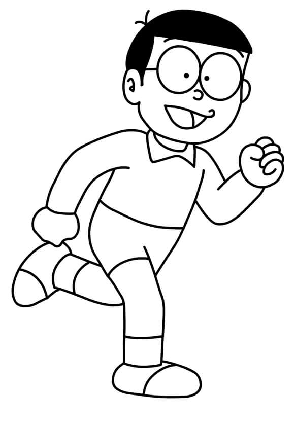 Desenho deFeliz Nobita 2 para colorir