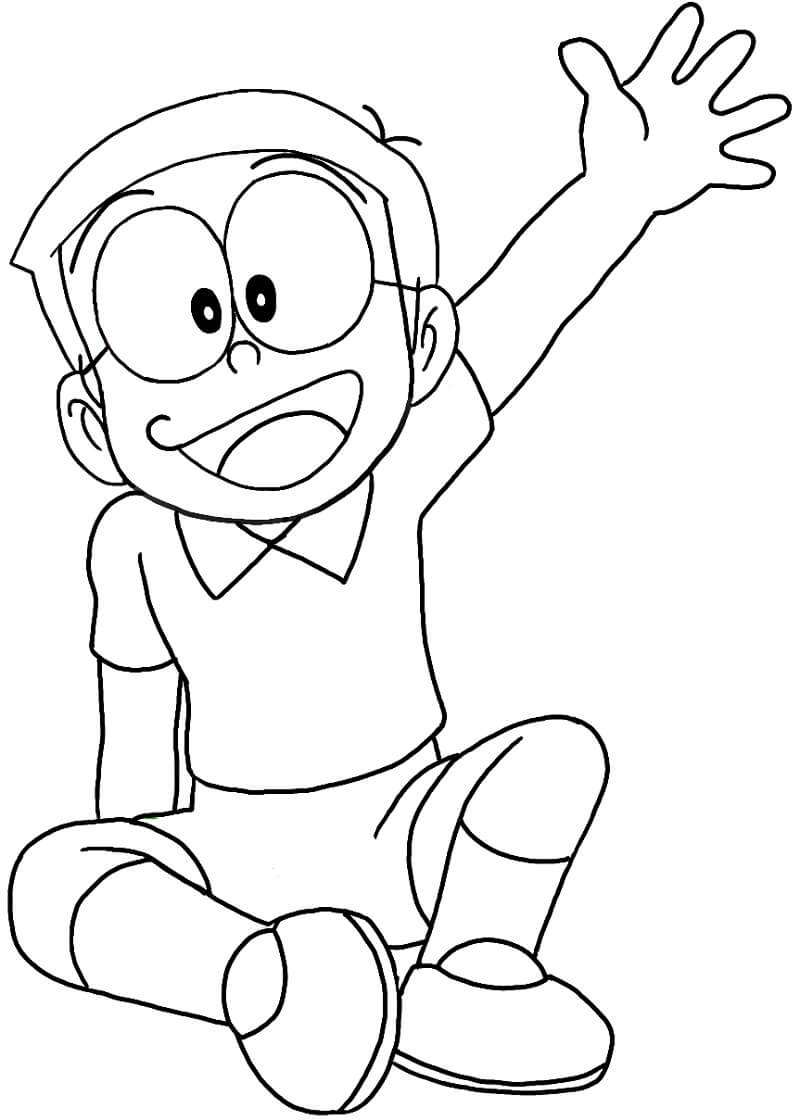 Desenho deFeliz Nobita 3 para colorir