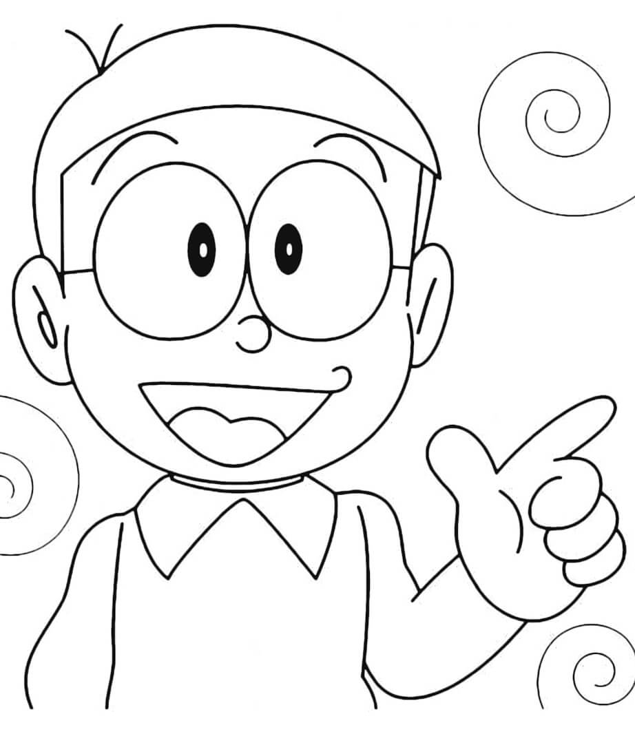 Desenho deFeliz Nobita 4 para colorir