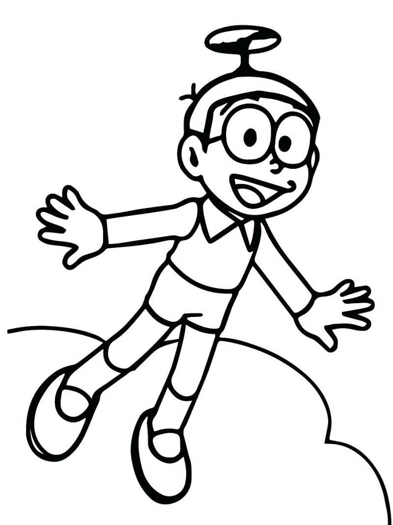 Desenho deFeliz Nobita 5 para colorir