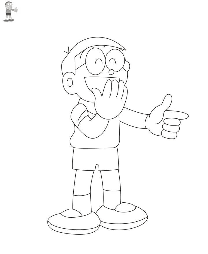 Desenho deFeliz Nobita 6 para colorir