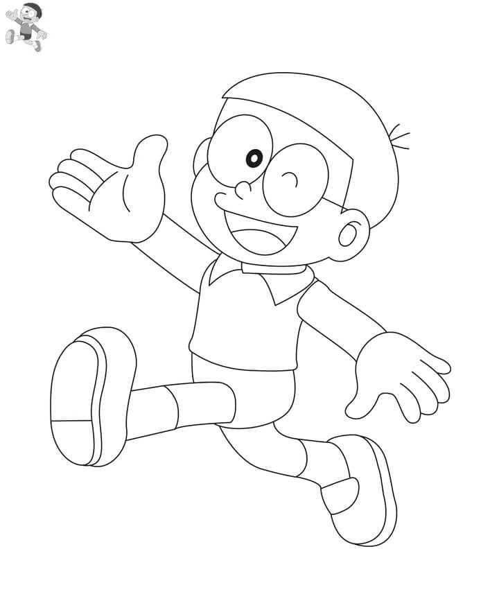 Desenho deFeliz Nobita 9 para colorir