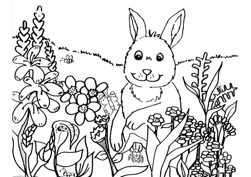 Desenho deFeliz Primavera 6 para colorir