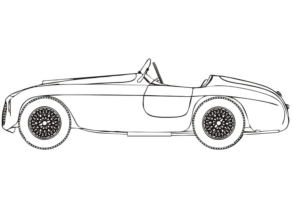 Desenho deFerrari 166 MM Barchetta para colorir