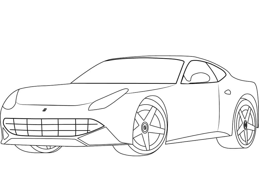 Desenho deFerrari F12 para colorir