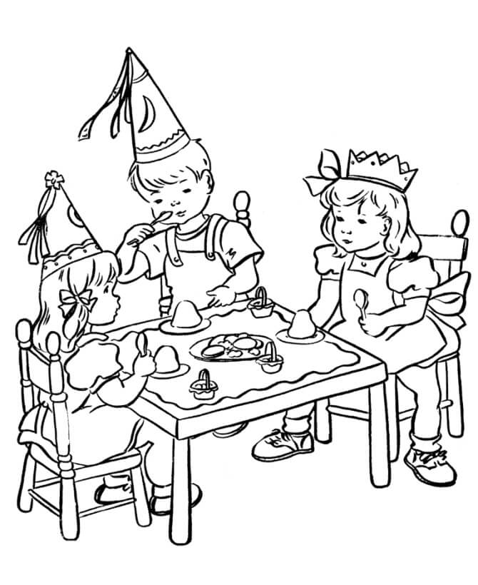 Desenho deFesta de Aniversário 2 para colorir