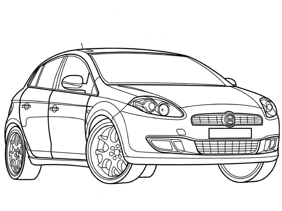 Desenho deFiat Bravo para colorir