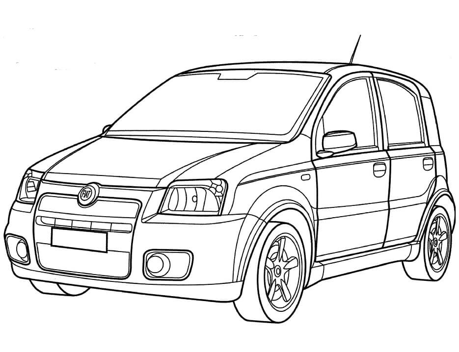 Desenho deFiat Panda para colorir