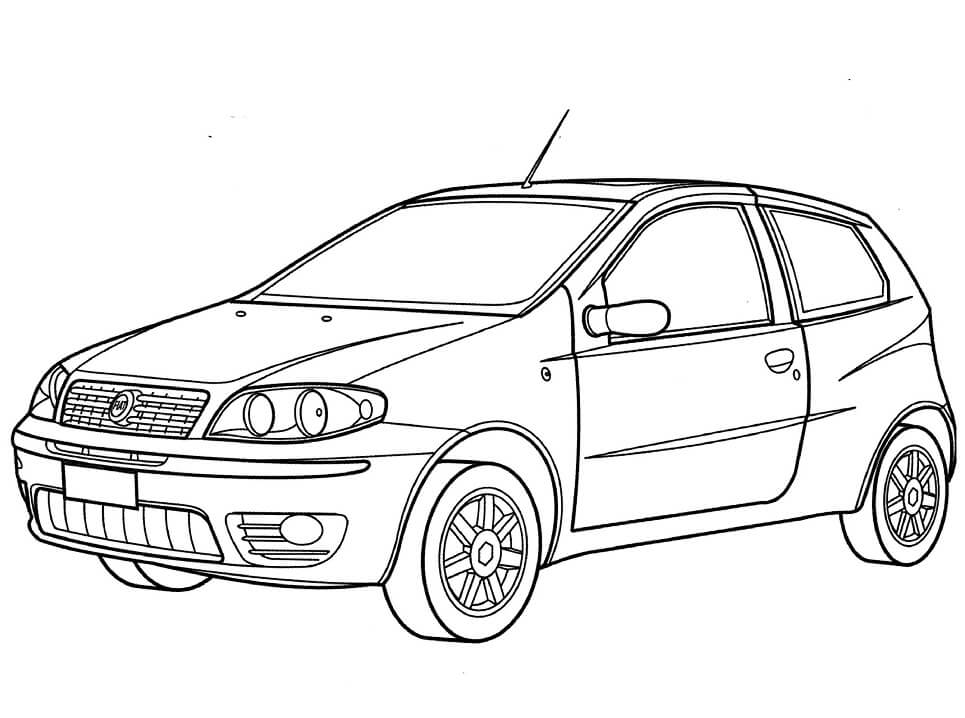 Desenho deFiat Punto para colorir