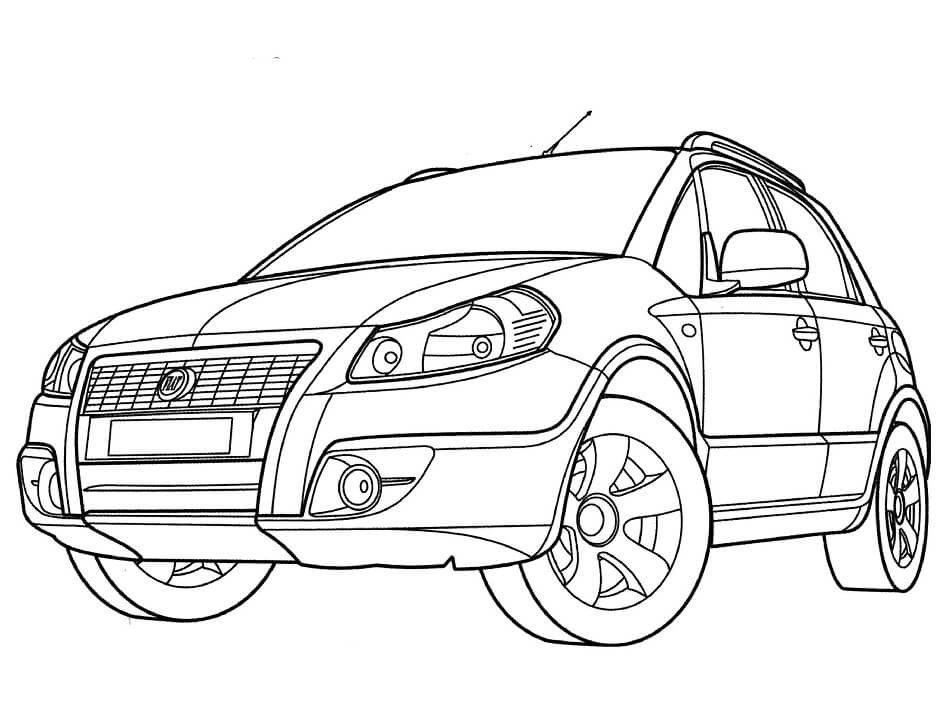 Desenho deFiat Sedici para colorir