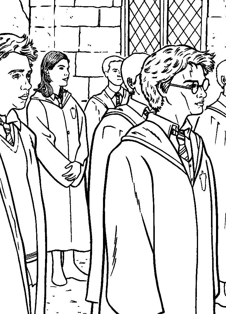 Desenho de Filme de Harry Potter 3 para colorir