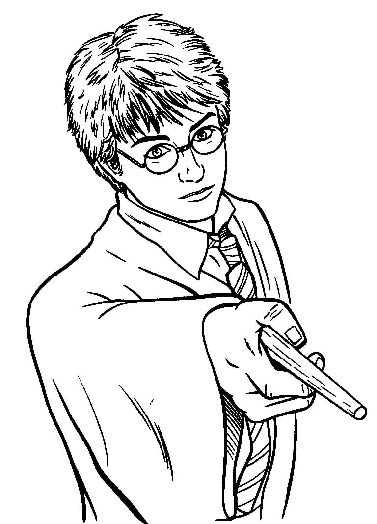 Desenho de Filme de Harry Potter 4 para colorir