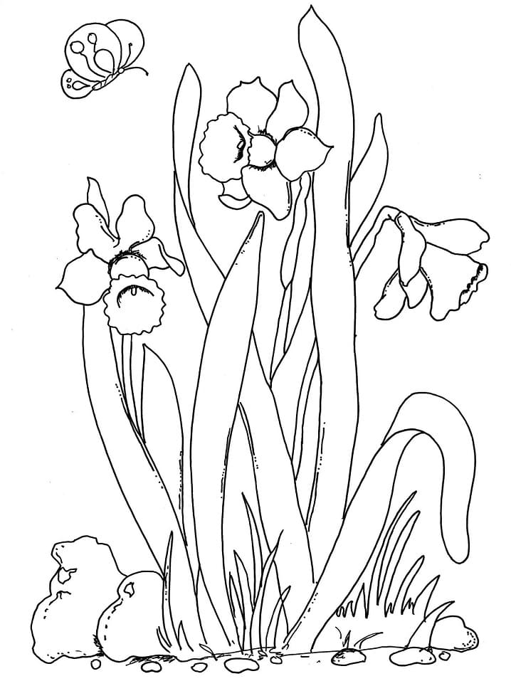 Desenho deFlores da Primavera 8 para colorir