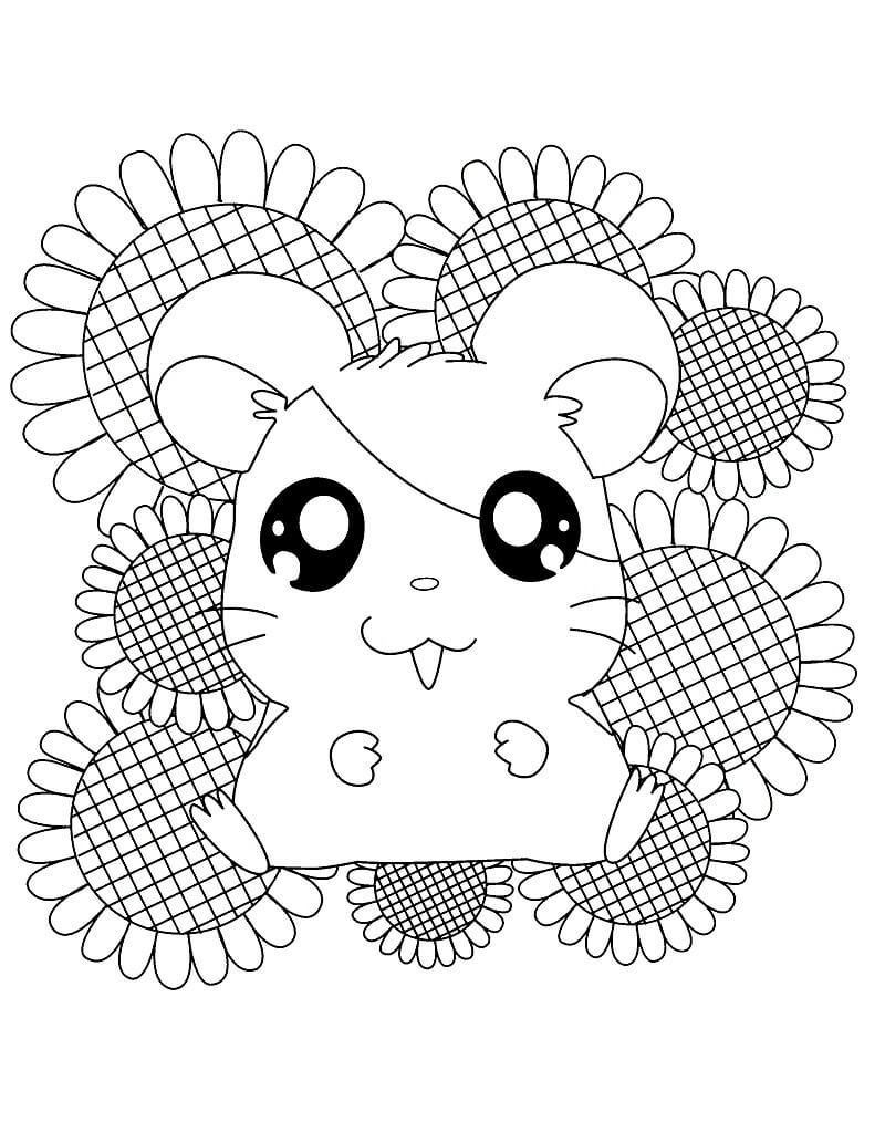 Desenho de Fofo Hamtaro 1 para colorir