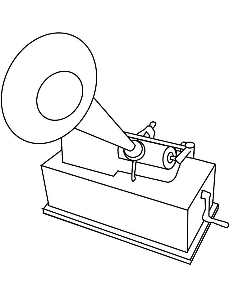 Desenho deFonógrafo 7 para colorir