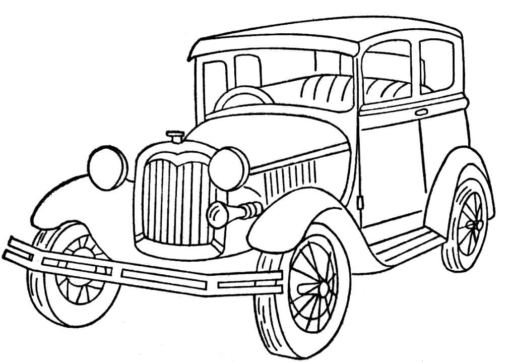 Desenho deFord Model A para colorir