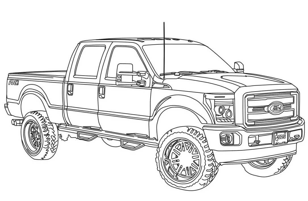 Desenho deFord Raptor 1 para colorir