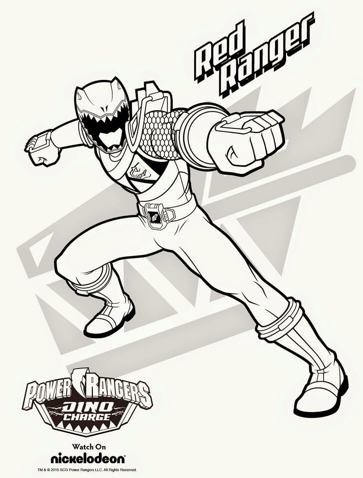 Desenho de Forte Power Ranger 2 para colorir