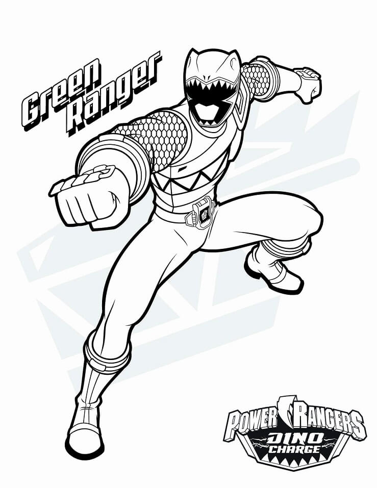 Desenho de Forte Power Ranger 7 para colorir