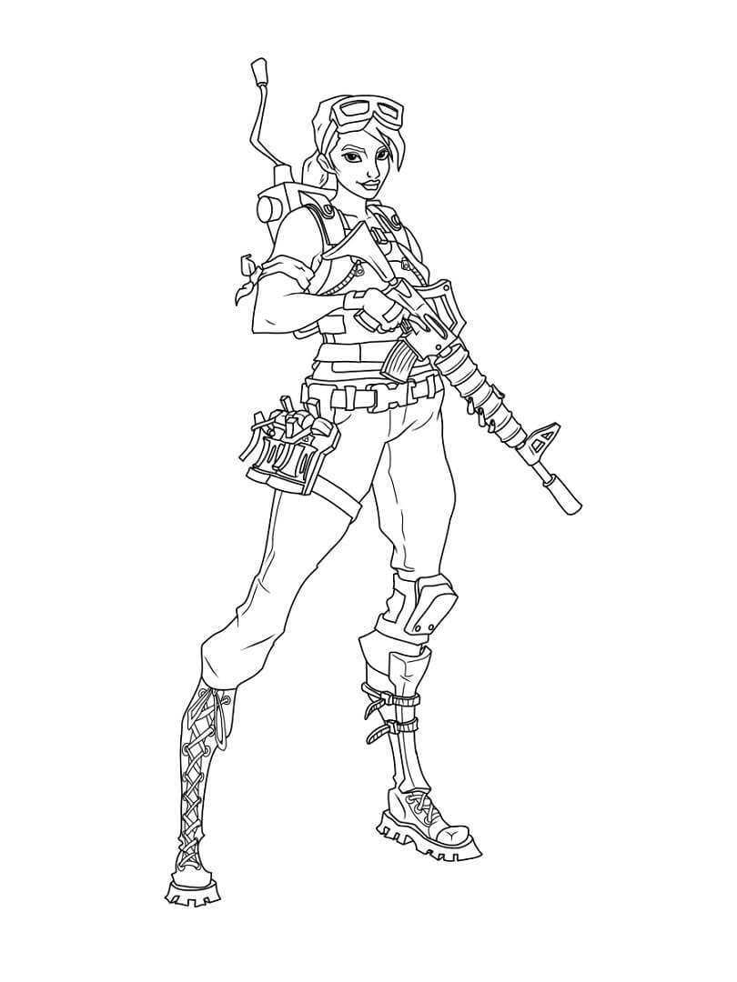 Desenho deFortnite 4 para colorir