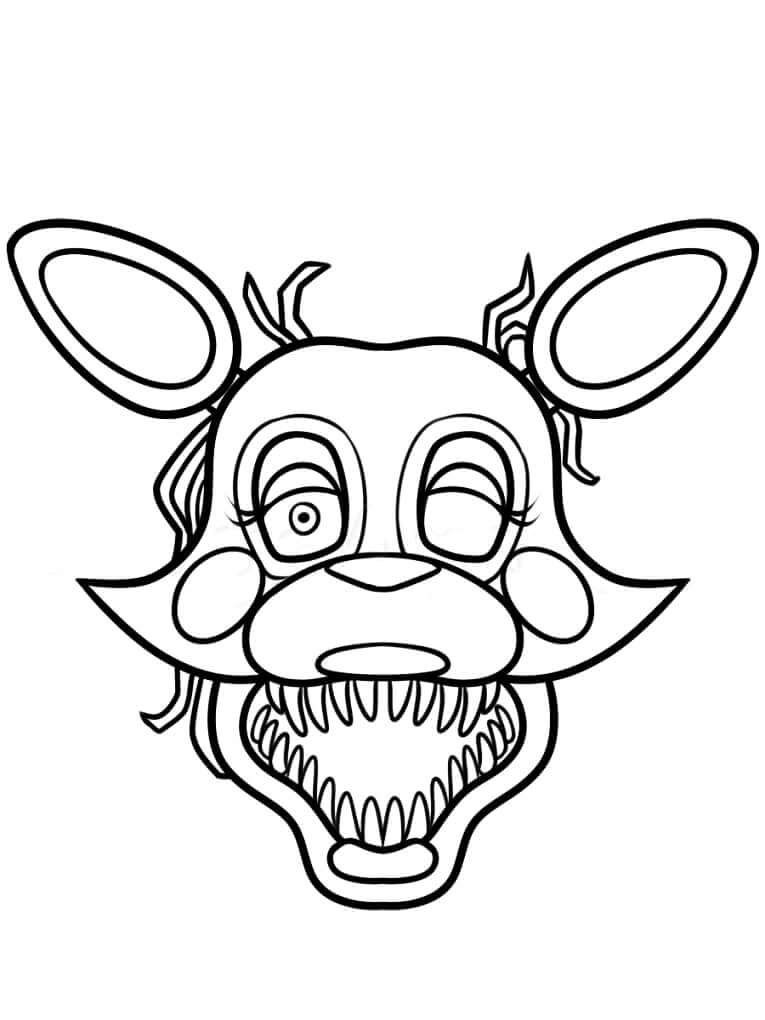 Desenho deFoxy Animatronic para colorir