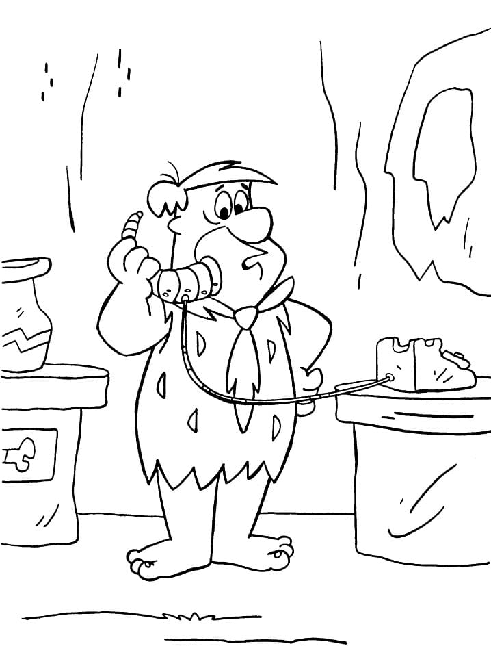 Desenho deFred Flintstone 2 para colorir