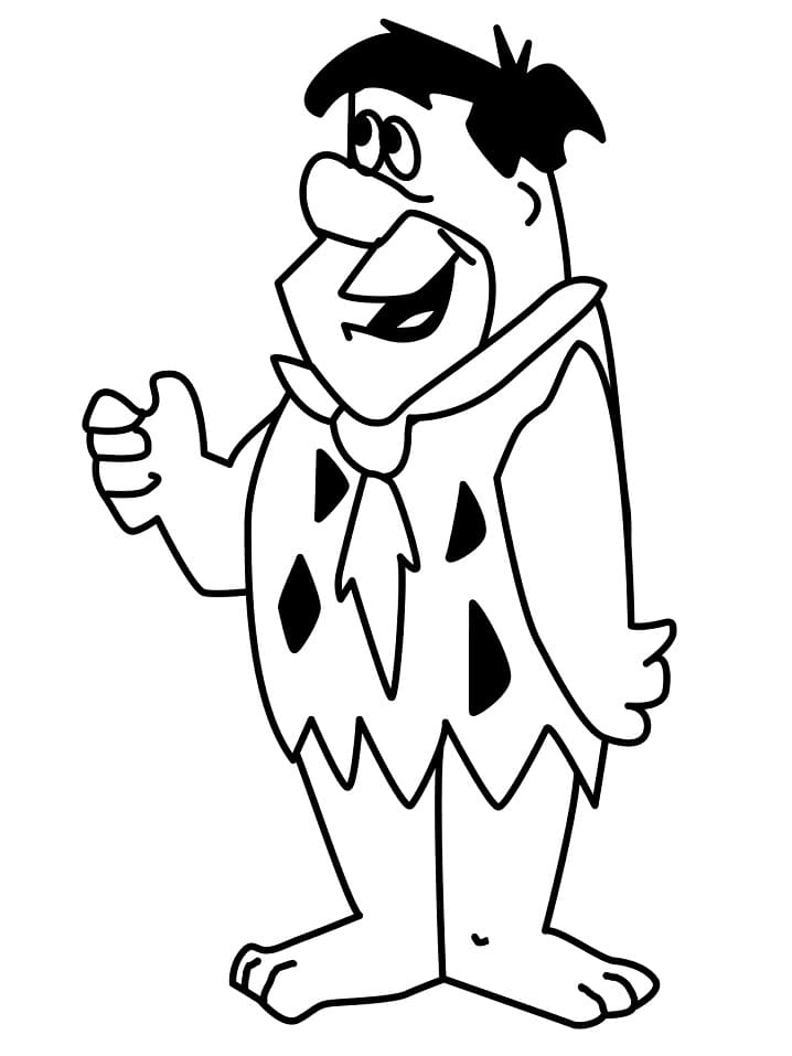 Desenho deFred Flintstone 6 para colorir