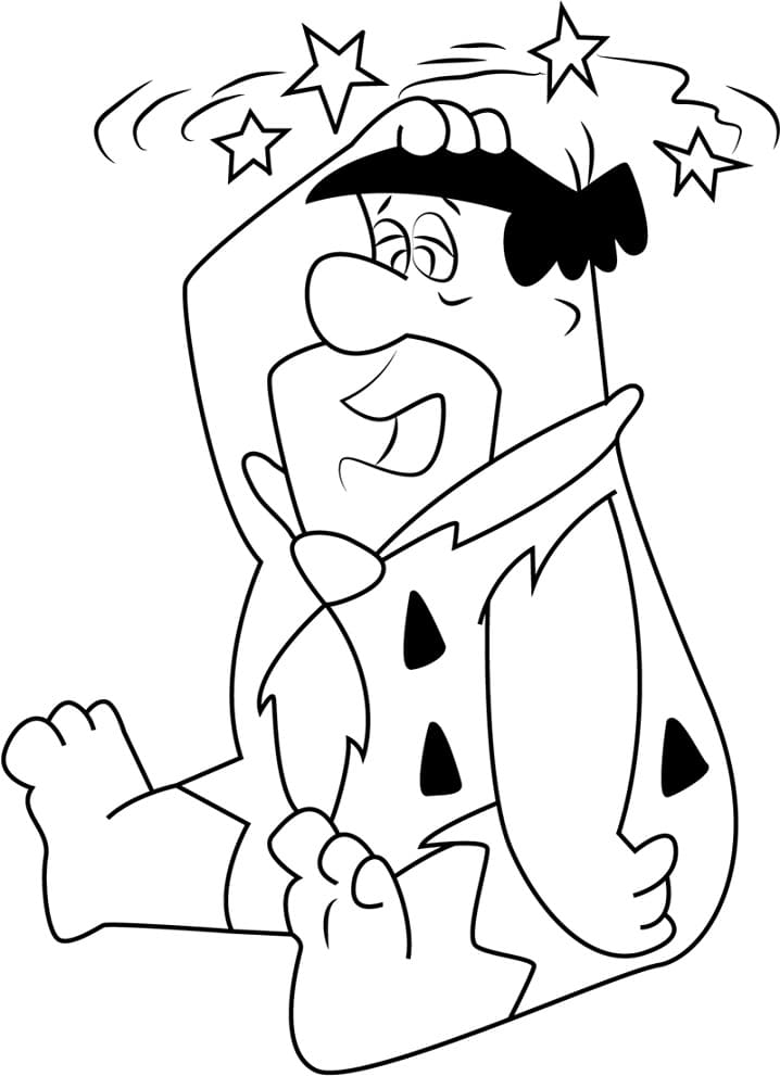 Desenho deFred Flintstone 9 para colorir