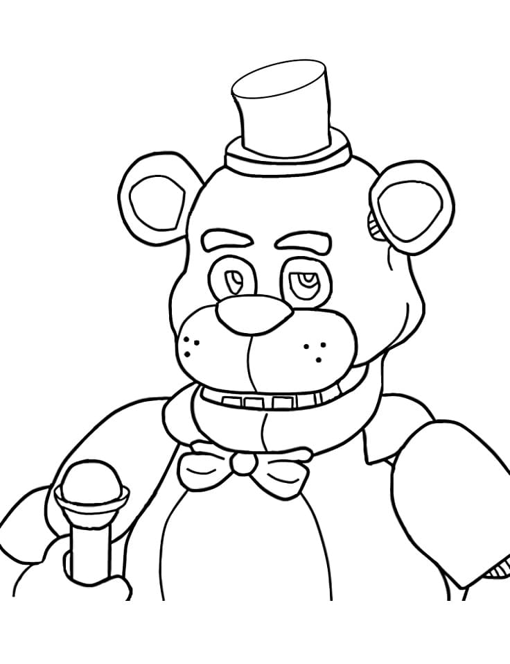 Desenho deFreddy Animatronic 8 para colorir