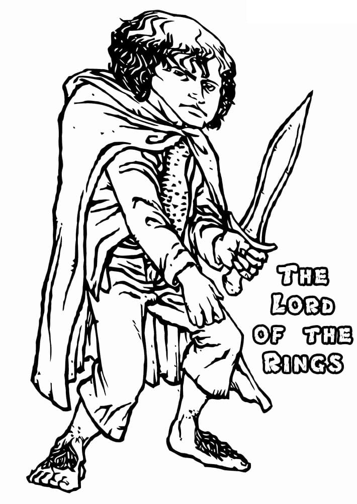 Desenho deFrodo Baggins 1 para colorir