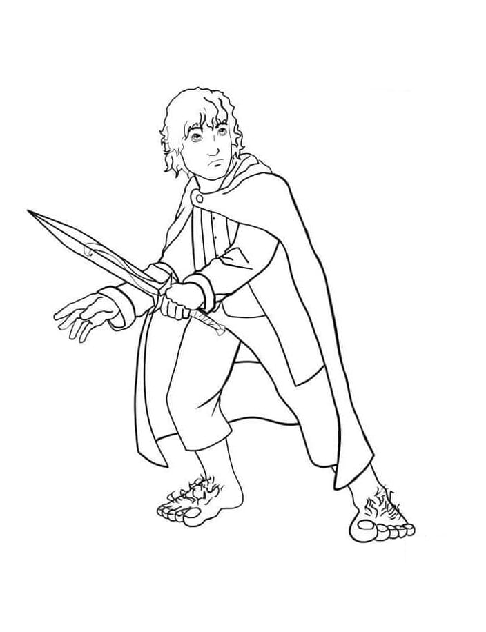 Desenho deFrodo para colorir