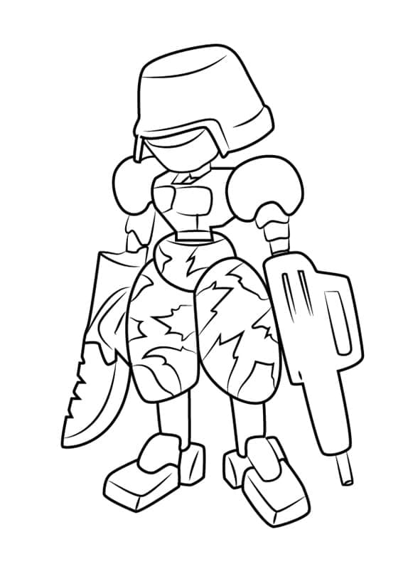 Desenho deFrontline Medabots para colorir