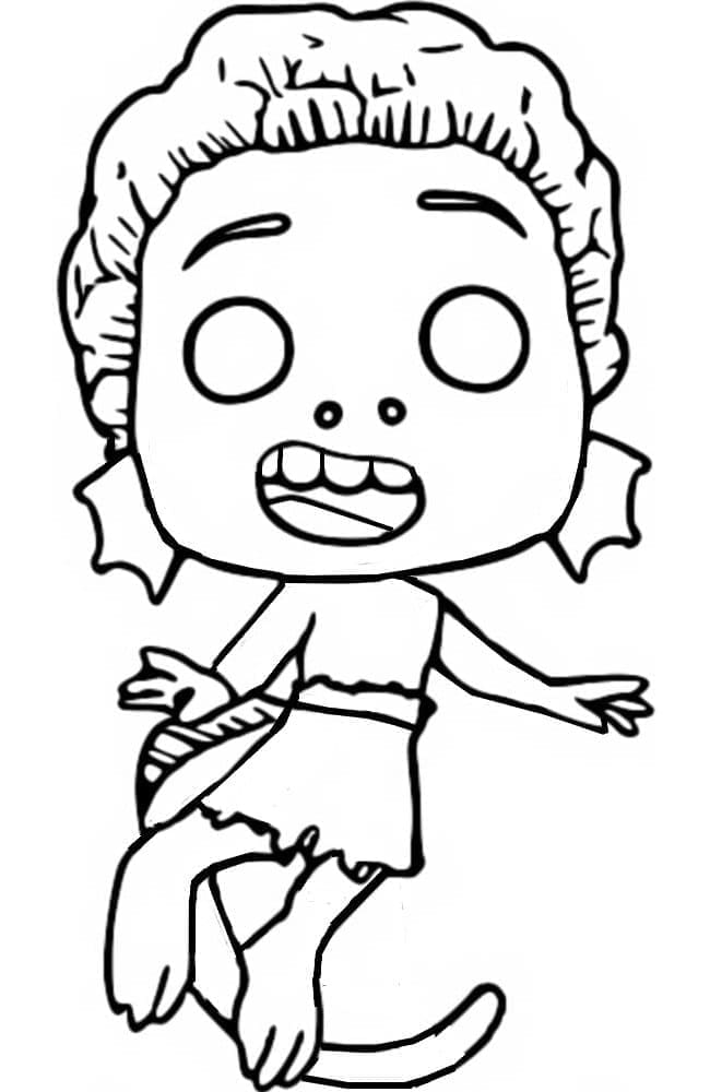 Desenho deFunko Pop Luca para colorir