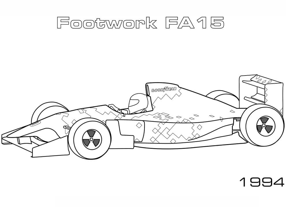 Desenho deFórmula Um 7 para colorir