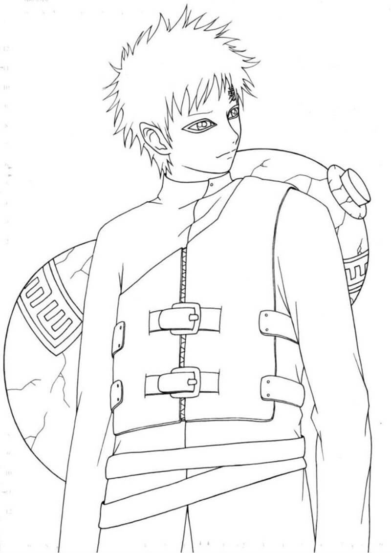 Desenho deGaara Incrível 4 para colorir