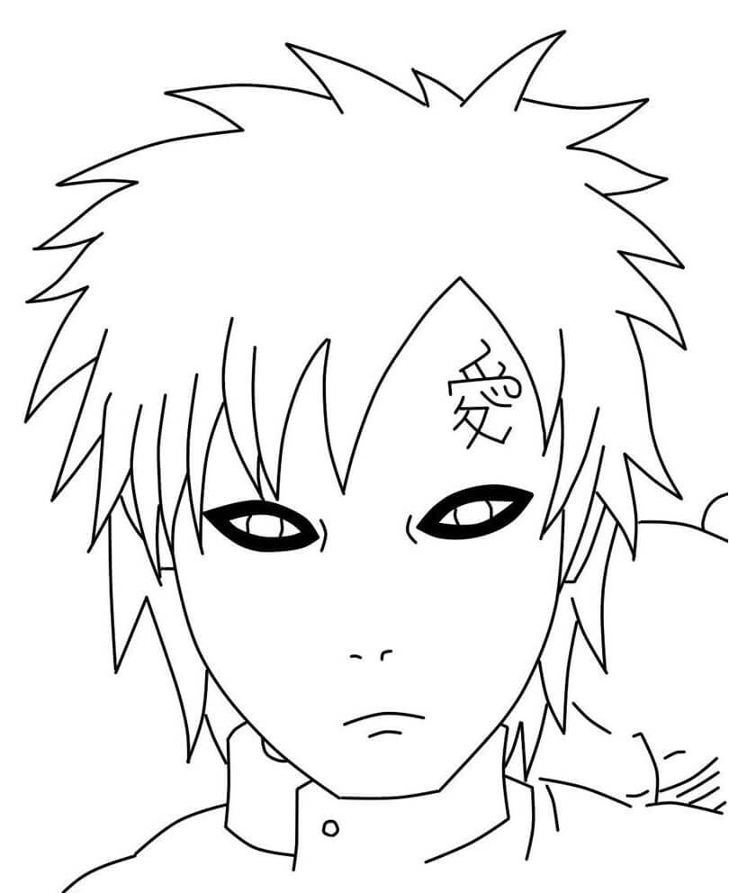 Desenho deGaara Incrível 6 para colorir