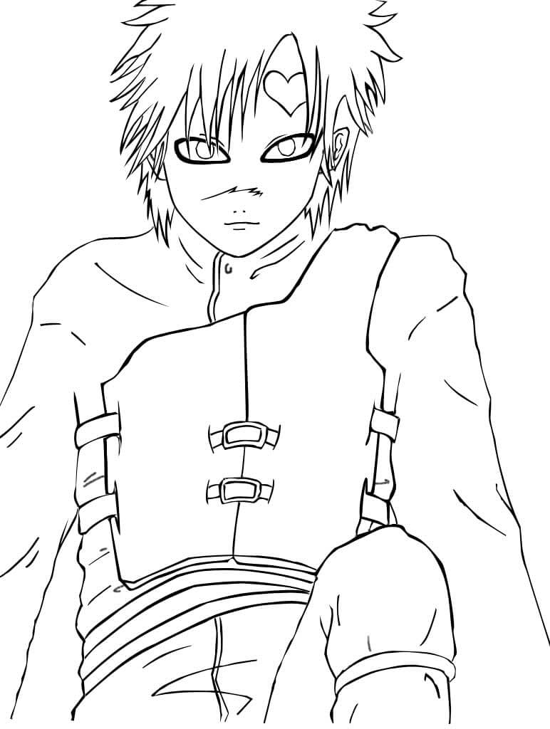 Desenho deGaara Incrível 7 para colorir