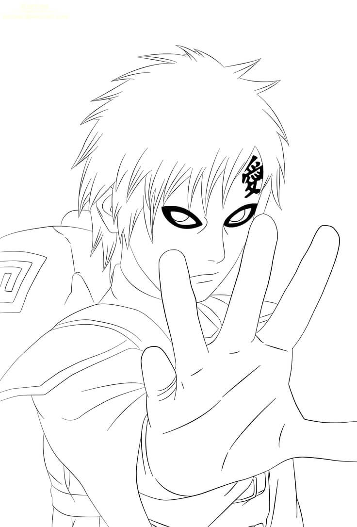 Desenho deGaara Legal 4 para colorir