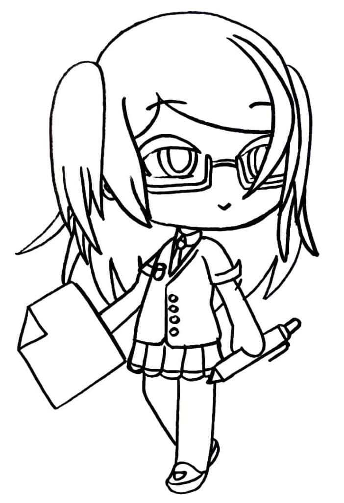 Desenho deGacha Life 10 para colorir