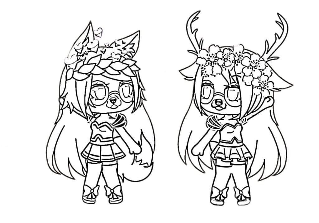 Desenho deGacha Life 31 para colorir