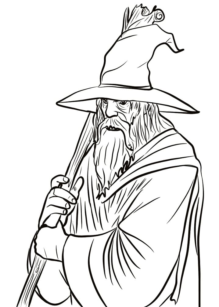 Desenho deGandalf 1 para colorir