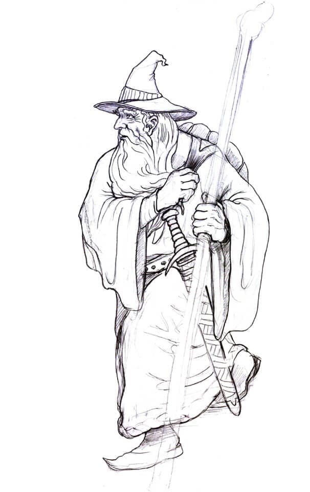 Desenho deGandalf 5 para colorir