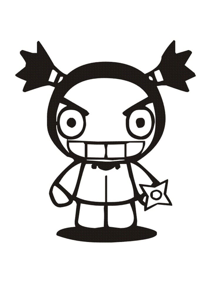 Desenho deGaru de Pucca para colorir