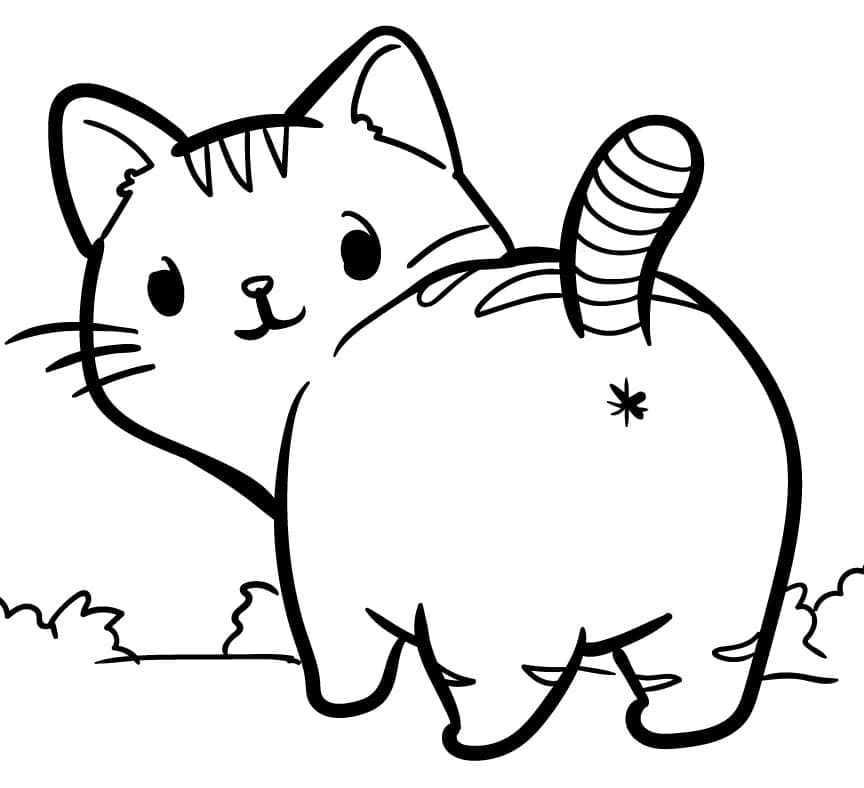 Desenho de Gatinho 4 para colorir