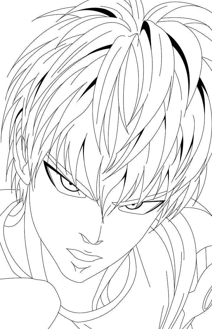 Desenho deGenos de One Punch Man para colorir